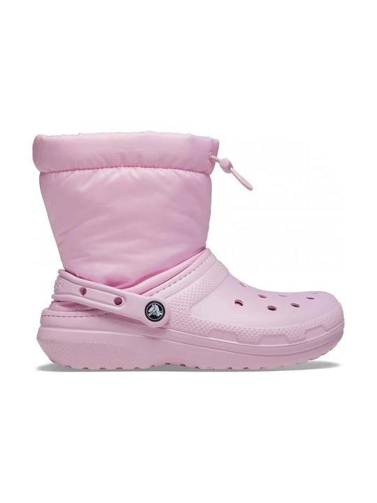 Zdjęcie produktu Crocs Kozaki zimowe "Classic Lined Neo Puff" w kolorze jasnoróżowym rozmiar: 38/39