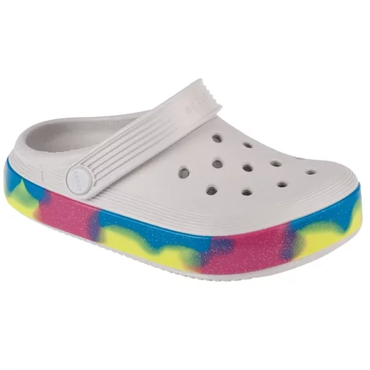Zdjęcie produktu Crocs Off Court Glitter Band Kids Clog 209714-1FS, Dla dziewczynki, Szare, klapki, syntetyk, rozmiar: 29 / 30