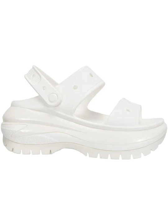 Zdjęcie produktu Crocs Sandały "Mega Crush" w kolorze białym na koturnie rozmiar: 43/44