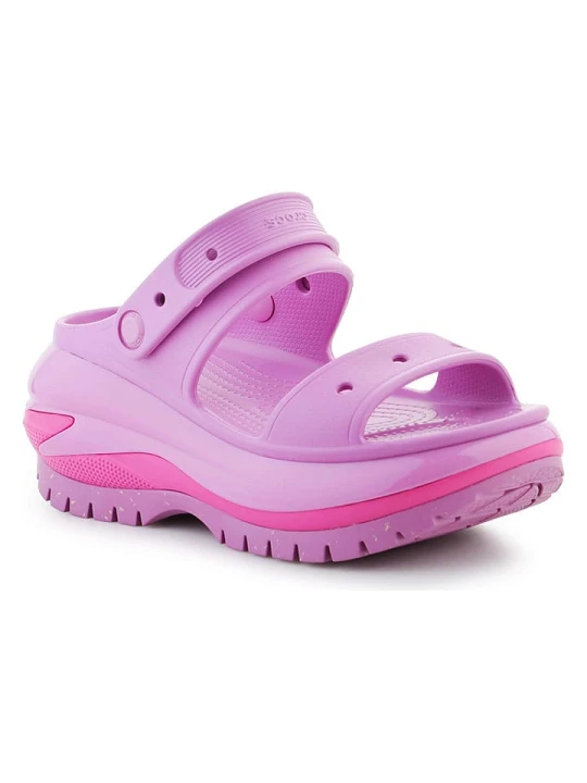 Zdjęcie produktu Crocs Sandały "Mega Crush" w kolorze fioletowo-różowym na koturnie rozmiar: 38/39