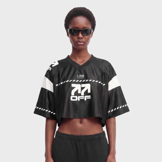 Zdjęcie produktu crop jersey top black night Off White