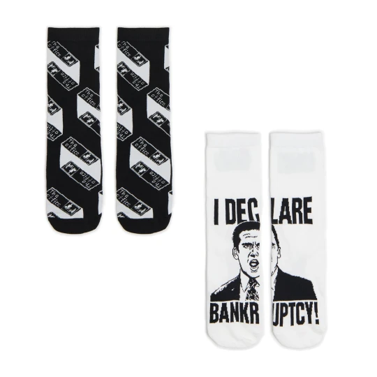 Zdjęcie produktu Cropp - 2 pack skarpet The Office - czarny