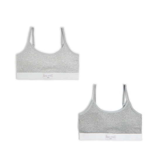 Zdjęcie produktu Cropp - 2 pack szarych staników - szary