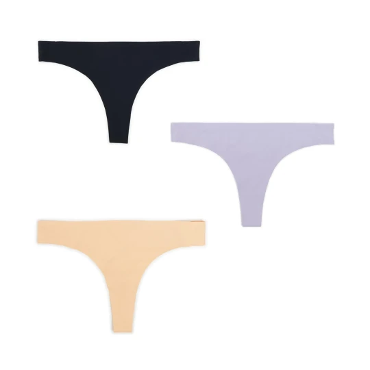 Zdjęcie produktu Cropp - 3 pack bezszwowych gładkich stringów - czarny