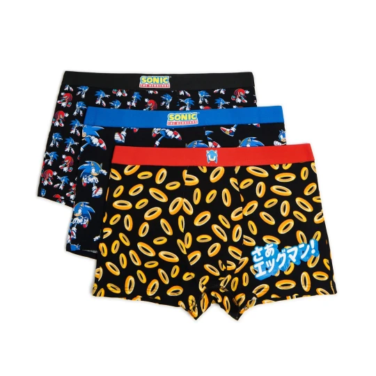 Zdjęcie produktu Cropp - 3 pack bokserek Sonic The Hedgehog - czarny