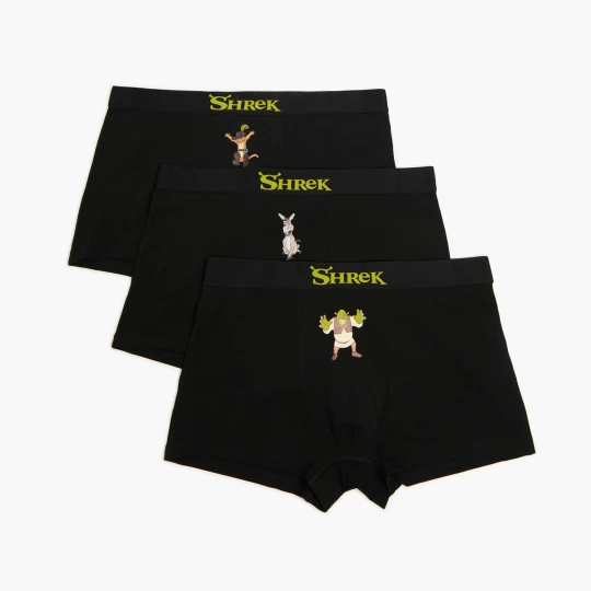 Zdjęcie produktu Cropp - 3 pack bokserek z bohaterami Shreka - czarny