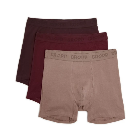 Zdjęcie produktu Cropp - 3 pack bokserek z dłuższymi nogawkami - brązowy