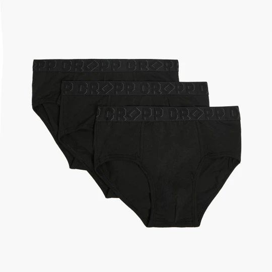 Zdjęcie produktu Cropp - 3 pack czarnych majtek basic - czarny
