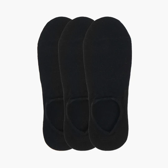 Zdjęcie produktu Cropp - 3 pack czarnych skarpetek stopek - czarny