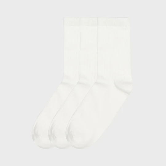 Zdjęcie produktu Cropp - 3 pack długich białych skarpet - biały