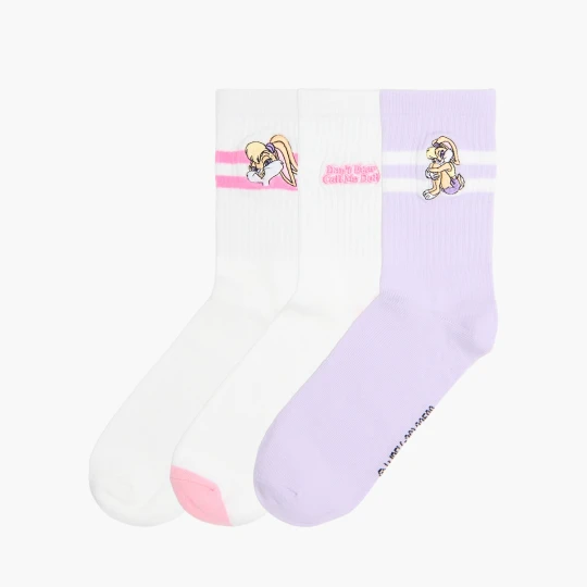 Zdjęcie produktu Cropp - 3 pack skarpet Lola Bunny - wielobarwny