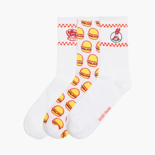 Zdjęcie produktu Cropp - 3 pack skarpet Mr. Krabs SpongeBob SquarePants - czerwony
