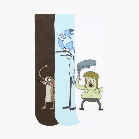 Zdjęcie produktu Cropp - 3 pack skarpet Regular Show - niebieski