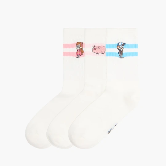 Zdjęcie produktu Cropp - 3 pack skarpet z haftem Gravity Falls - biały