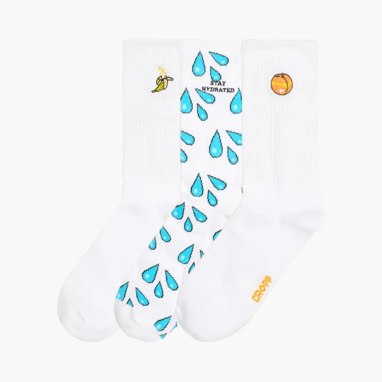 Zdjęcie produktu Cropp - 3 pack skarpet z kolorowymi motywami - biały