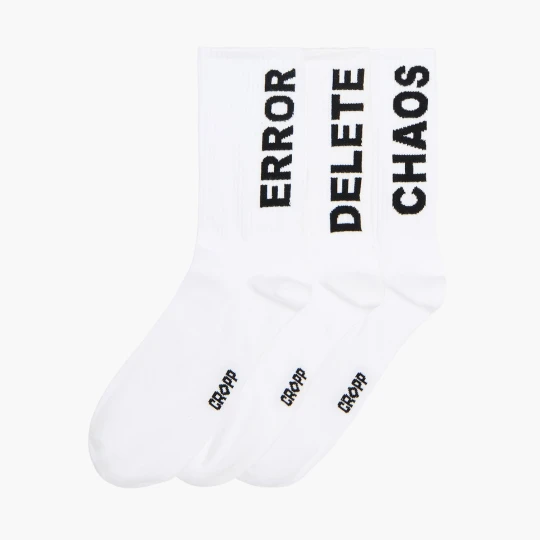 Zdjęcie produktu Cropp - 3 pack skarpet z napisami - biały