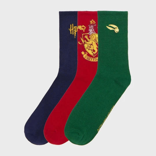 Zdjęcie produktu Cropp - 3 pack skarpetek Harry Potter - wielobarwny