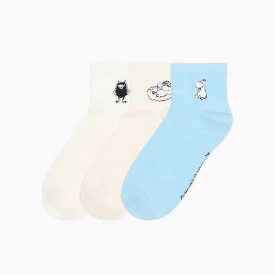 Zdjęcie produktu Cropp - 3 pack skarpetek z Muminkami - wielobarwny