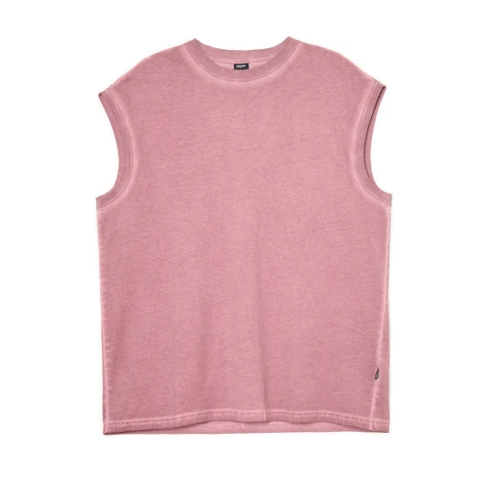 Zdjęcie produktu Cropp - Bawełniany tank top z efektem sprania - kasztanowy