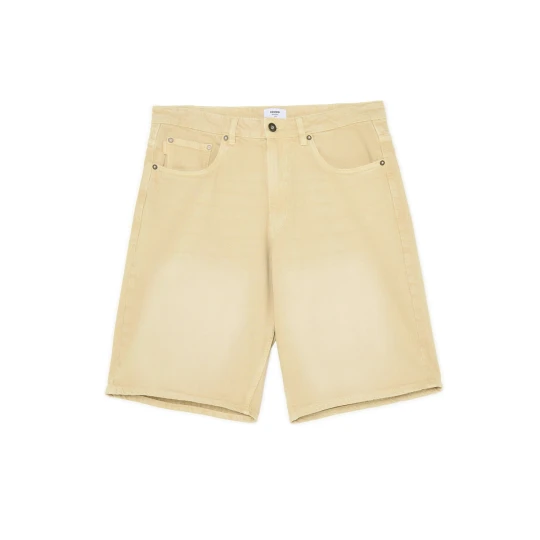 Zdjęcie produktu Cropp - Beżowe jeansowe szorty baggy - beżowy