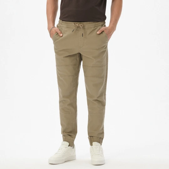 Zdjęcie produktu Cropp - Beżowe spodnie jogger slim fit - beżowy