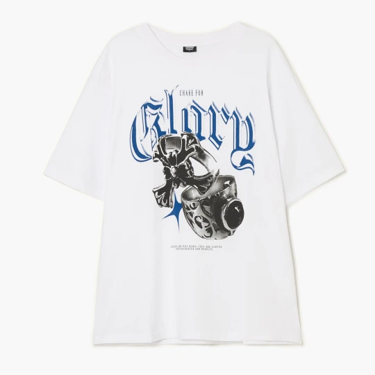 Zdjęcie produktu Cropp - Biała koszulka z retro motywem - biały
