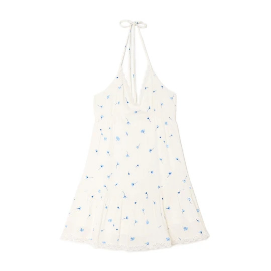 Zdjęcie produktu Cropp - Biała sukienka mini w kwiaty - biały