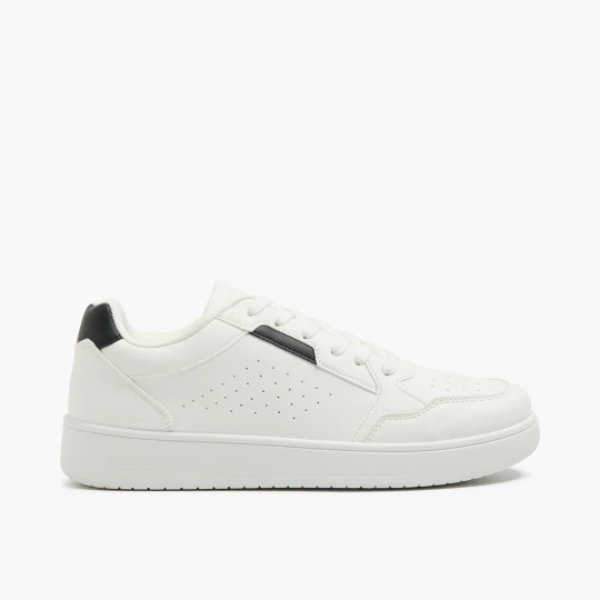 Zdjęcie produktu Cropp - Białe sneakersy z czarnymi elementami - biały