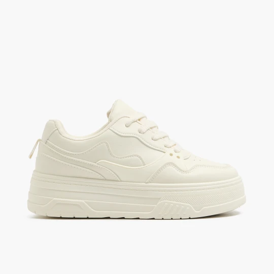 Zdjęcie produktu Cropp - Białe sneakersy z imitacji skóry - biały