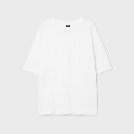 Zdjęcie produktu Cropp - Biały T-shirt boxy basic - biały