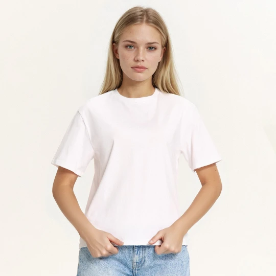 Zdjęcie produktu Cropp - Biały T-shirt regular z krótkim rękawem - biały