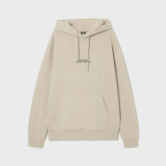 Zdjęcie produktu Cropp - Bluza hoodie z motywem sztuki - beżowy