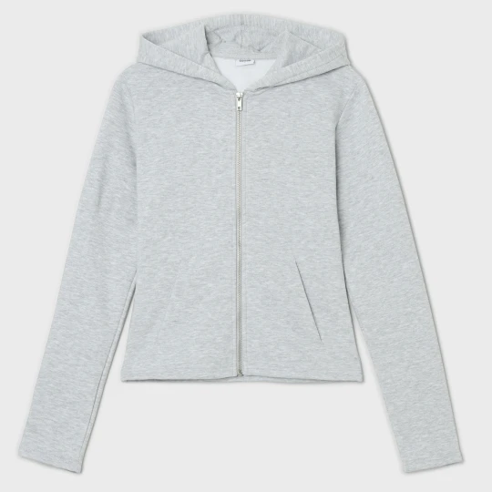 Zdjęcie produktu Cropp - Bluza z kapturem i cekinowymi skrzydłami - jasny szary