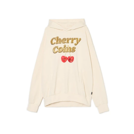 Zdjęcie produktu Cropp - Bluza z motywem cherry - kremowy