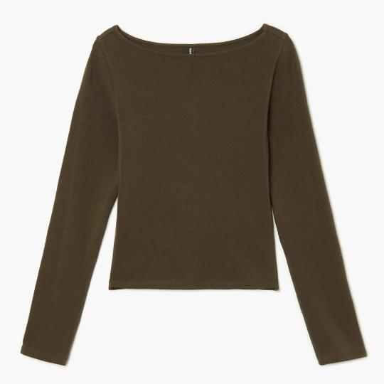 Zdjęcie produktu Cropp - Brązowa koszulka longsleeve - brązowy
