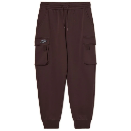 Zdjęcie produktu Cropp - Brązowe dresowe joggery z kieszeniami cargo - brązowy