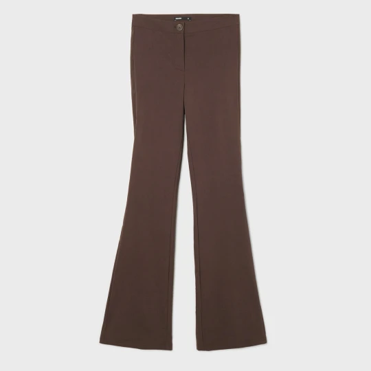 Zdjęcie produktu Cropp - Brązowe spodnie flare - brązowy