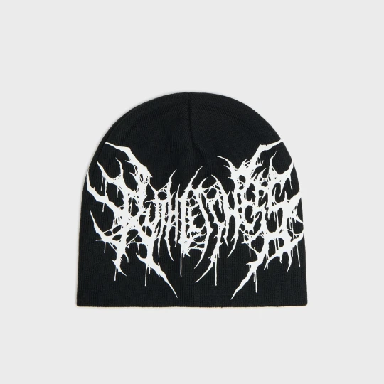Zdjęcie produktu Cropp - Czapka beanie z ozdobnym nadrukiem - czarny