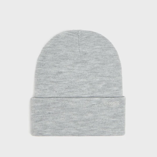 Zdjęcie produktu Cropp - Czapka beanie z szerokim podwinięciem - jasny szary