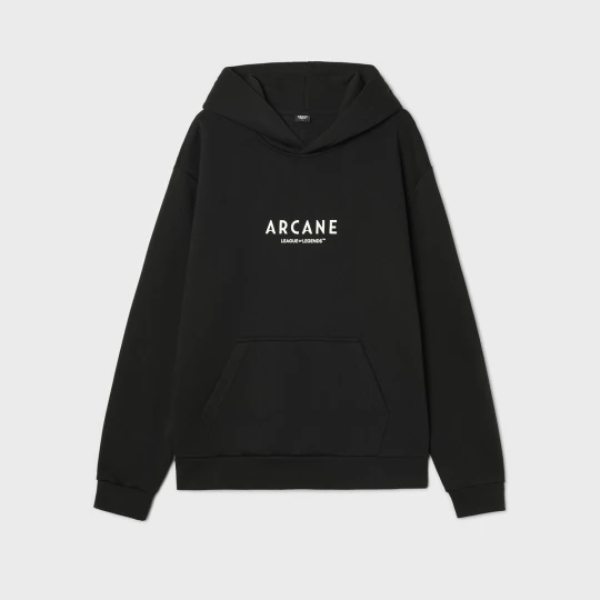 Zdjęcie produktu Cropp - Czarna bluza hoodie Arcane - czarny