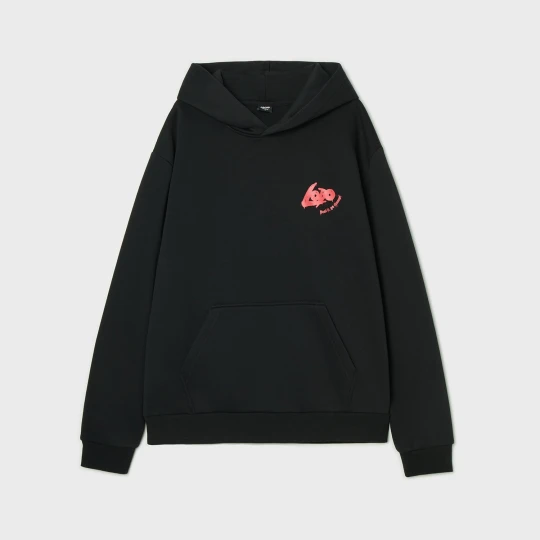 Zdjęcie produktu Cropp - Czarna bluza hoodie Lobo DC - czarny