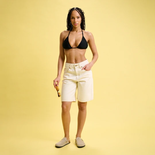 Zdjęcie produktu Cropp - Czarna góra od bikini z wiązaniem - czarny