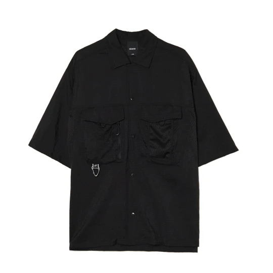 Zdjęcie produktu Cropp - Czarna koszula boxy techwear - czarny