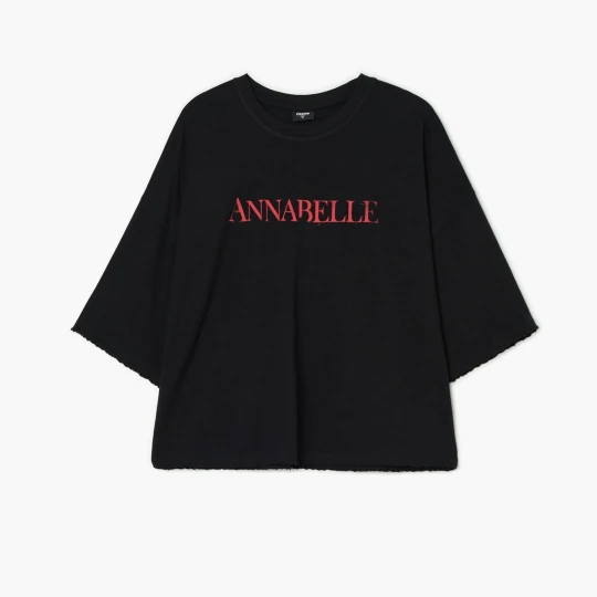 Zdjęcie produktu Cropp - Czarna koszulka Annabelle Obecność - czarny