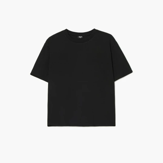 Zdjęcie produktu Cropp - Czarna koszulka basic - czarny