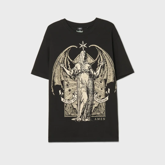 Zdjęcie produktu Cropp - Czarna koszulka Bring Me The Horizon - czarny
