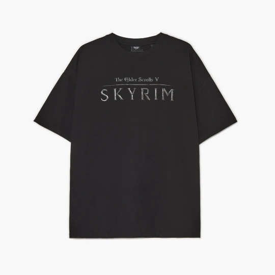 Zdjęcie produktu Cropp - Czarna koszulka Skyrim - czarny