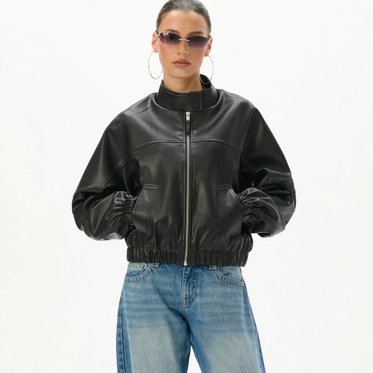 Zdjęcie produktu Cropp - Czarna kurtka moto vibe - czarny