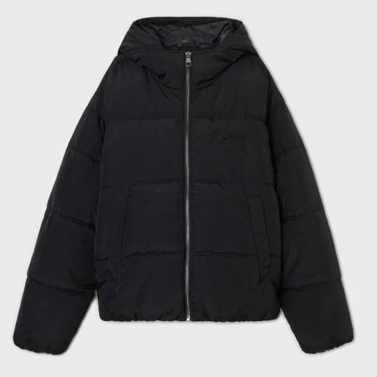 Zdjęcie produktu Cropp - Czarna kurtka puffer z kapturem - czarny