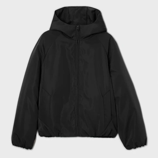 Zdjęcie produktu Cropp - Czarna kurtka puffer z kapturem - czarny
